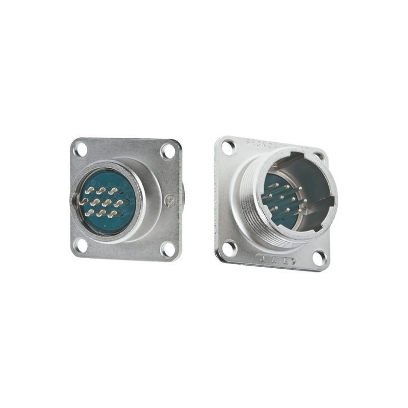 5 pcs - JAE Circular Connector, 7 Contacts, Panel Mount, Miniature Connector, Plug, Male, SRCN Series