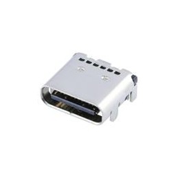 1 pcs : 221610-0001 - USB Connectors Top mount, 24pin (Type C Rec.)