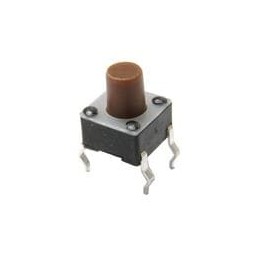1 pcs : TL1105FF160Q - Tactile Switches 6mm Thru-hole 7mm Act Height