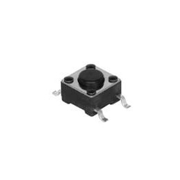 1 pcs : TS04-66-85-BK-160-SMT-TR - Tactile Switches 6 x 6 mm 8.5 mm Actuator Height 160 gf Black Surface Mount TR SPST Tactile