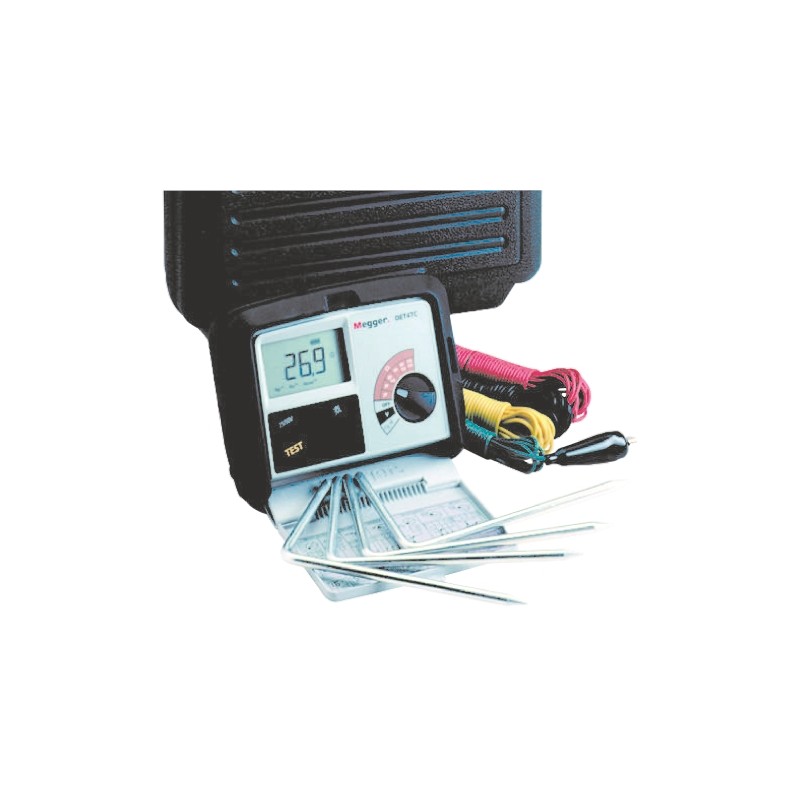 1 pcs - Megger DET4TC2 Earth Tester, 200000Ω CAT IV 100 V RS Calibration