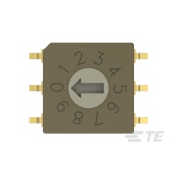 1 pcs - TE Connectivity 10 Way Surface Mount Rotary Switch 10P, Screwdriver Actuator