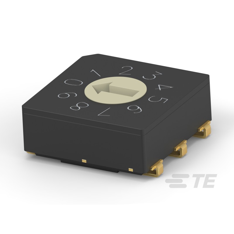 1 pcs - TE Connectivity 10 Way Surface Mount Rotary Switch 10P, Screwdriver Actuator