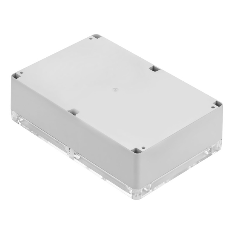 1 pcs - RS PRO Grey ABS Enclosure, IP65, Grey Lid, 139.8 x 209.7 x 60.1mm