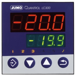 1 pcs - Jumo QUANTROL PID Temperature Controller, 96 x 96mm, 2 Output Logic, Relay, 20 - 30 V ac/dc Supply Voltage PID
