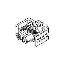 1 pcs : 12162017 - Automotive Connectors 2P FM MD GRY CON ASY 150 SERIES 14 AMPS