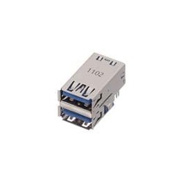 1 pcs : GSB3115371F1HR - USB Connectors USB3.0, A, RECEPTACLE, RIGHT ANGLE STACK SINK DIP.
