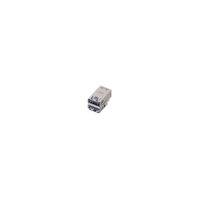 1 pcs : GSB3115371F1HR - USB Connectors USB3.0, A, RECEPTACLE, RIGHT ANGLE STACK SINK DIP.