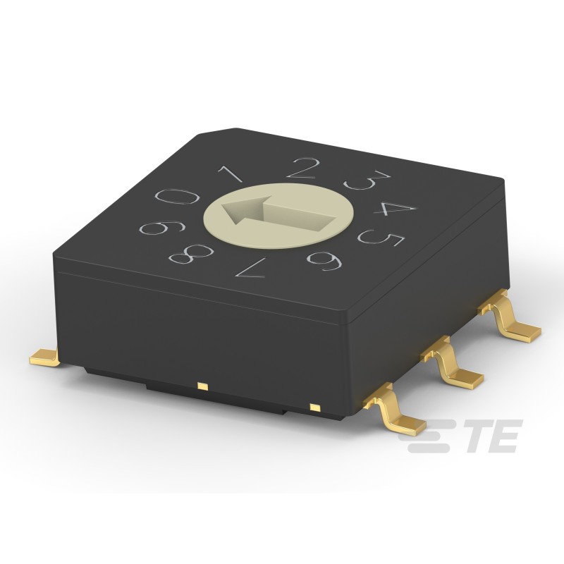 1 pcs - TE Connectivity 10 Way Surface Mount Rotary Switch 10P, Screwdriver Actuator