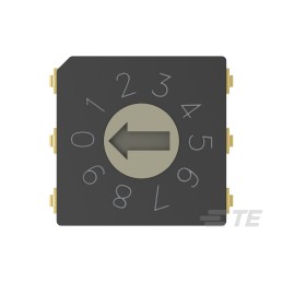 1 pcs - TE Connectivity 10 Way Surface Mount Rotary Switch 10P, Screwdriver Actuator