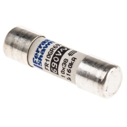 1 pcs - Mersen 12.5A FF Ceramic Cartridge Fuse, 10 x 38mm