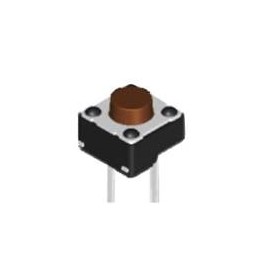 1 pcs : DTST-61N-V - Tactile Switches 6x6 160gf BROWN T/R