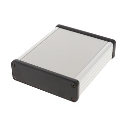 1 pcs - Hammond 1455 Clear Anodised Aluminium Enclosure, 120 x 103 x 31mm