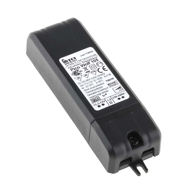 1 pcs - RS PRO 20 - 105W Light Transformer, 230V ac, 12V