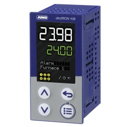 1 pcs - Jumo diraTRON Panel Mount PID Temperature Controller, 48 x 96mm 3 Input, 3 Output 2 Relay, 1 Logic, 110 - 240 V