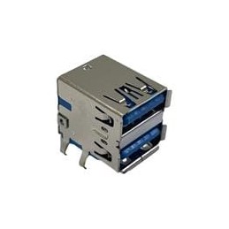 1 pcs : RAHPC2UA30E - USB Connectors USB 2.0 RA TH DUAL CONNS