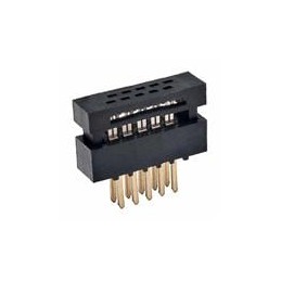1 pcs : M50-3800542 - Headers & Wire Housings 5+5 DIL IDC ML, Au TRANSITION PLUG