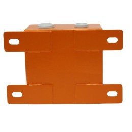 1 pcs - RS PRO Orange Steel Junction Box, IP65, 200 x 200 x 105mm