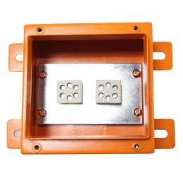 1 pcs - RS PRO Orange Steel Junction Box, IP65, 200 x 200 x 105mm