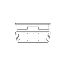1 pcs : 160-000-209R000 - D-Sub Tools & Hardware 9P FEMALE DUST COVER CLEAR PE MATERIAL