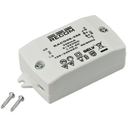 1 pcs - Recom LED Driver, 3 - 24V dc Output, 6W Output, 350mA Output, Constant Current / Constant Voltage