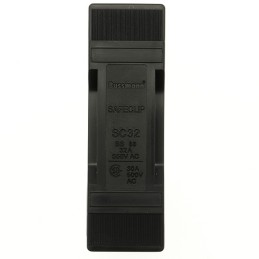 1 pcs - Eaton 32A Rail Mount Fuse Holder for F1 Fuse, 1P, 550V ac