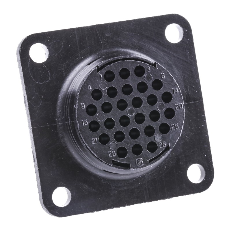 100 pcs - TE Connectivity Circular Connector, 28 Contacts, Panel Mount, Socket, Female, CPC Series 2 Series