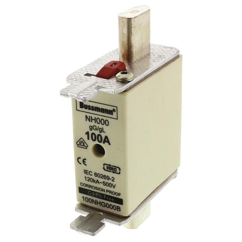 1 pcs - Eaton 100A Tag Fuse, NH000, 500V ac