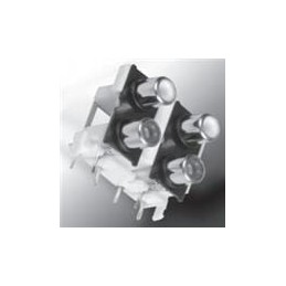 1 pcs : KLP42X-62-YY/YY/YY - RCA Phono Connectors 2 X 3 RCA JACK YEL/YEL/YEL