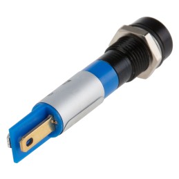 1 pcs - RS PRO Blue Panel Mount Indicator, 8mm Mounting Hole Size, Solder Tab Termination, IP67