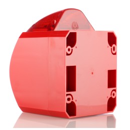 1 pcs - Klaxon Nexus Series Red Sounder Beacon, 110 V ac, 230 V ac, Wall Mount, 105dB at 1 Metre