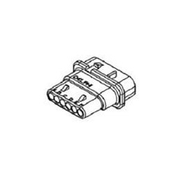 1 pcs : 12191910 - Automotive Connectors 6P FM BLK CONNECTOR GT 150 SERIES 15AMPS