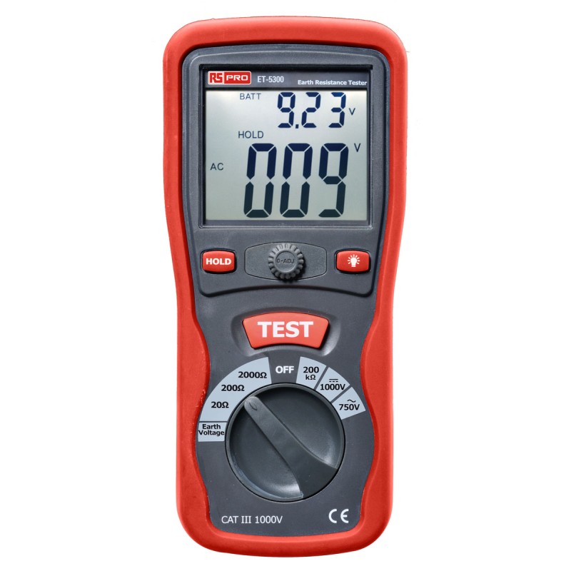 1 pcs - RS PRO ET5300 Earth Tester, 2kΩ