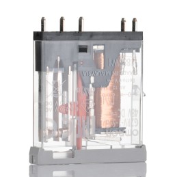 1 pcs - Omron DIN Rail Latching Power Relay, 48V dc Coil, 6A Switching Current, SPDT