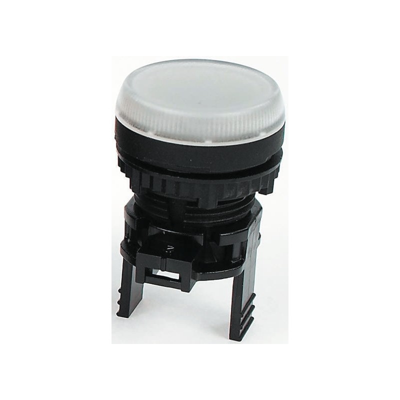 1 pcs - BACO White Pilot Light Head, 22mm Cutout BACO Series