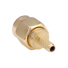 100 pcs - TE Connectivity, Plug PCB Mount SMA Connector, Crimp Termination, Straight Body