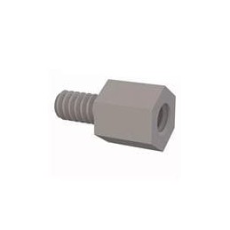 1 pcs : 36632MF025 - Standoffs & Spacers Male Female Threaded Standoff, 6-32, 1/4 Spacer, Natural, Nylon, 1/4 Stud Length