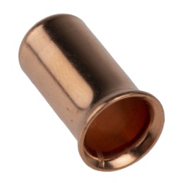 100 pcs - RS PRO Crimp Bootlace Ferrule, 15.5mm Pin Length, 7.8 mm, 9.3 mm Pin Diameter, 10mm² Wire Size