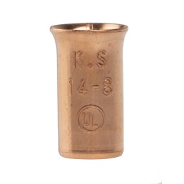 100 pcs - RS PRO Crimp Bootlace Ferrule, 15.5mm Pin Length, 7.8 mm, 9.3 mm Pin Diameter, 10mm² Wire Size