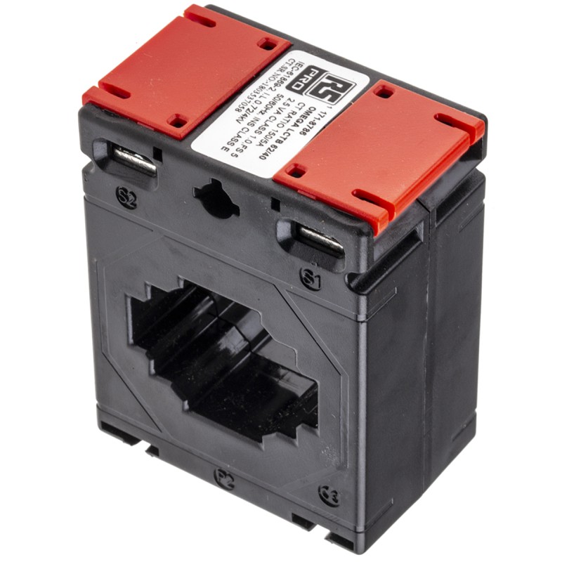 1 pcs - RS PRO Base Mounted Current Transformer, 150A Input, 150:5, 5 A Output, 40 x 11mm Bore