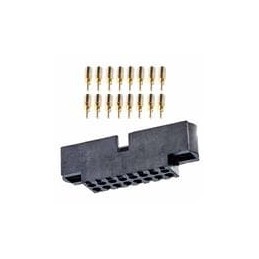 1 pcs : M80-5702005 - Headers & Wire Housings 10+10 WAY MALE CRIMP L/Bore + WO JS