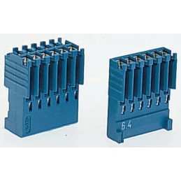 100 pcs - TE Connectivity, AMPMODU HE14 Female Connector Housing, 2.54mm Pitch, 16 Way, 2 Row