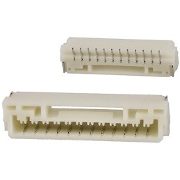 5 pcs - JST GH Series Straight Surface Mount PCB Header, 12 Contact(s), 1.25mm Pitch, Shrouded