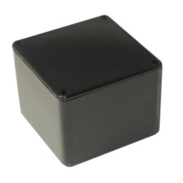 1 pcs - RS PRO Black ABS General Purpose Enclosure, IP54, Black Lid, 55 x 55 x 42mm