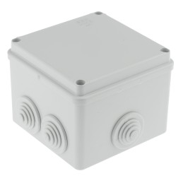 1 pcs - ABB Grey Thermoplastic Junction Box, IP55, 80 x 100 x 100mm