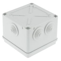 1 pcs - ABB Grey Thermoplastic Junction Box, IP55, 80 x 100 x 100mm