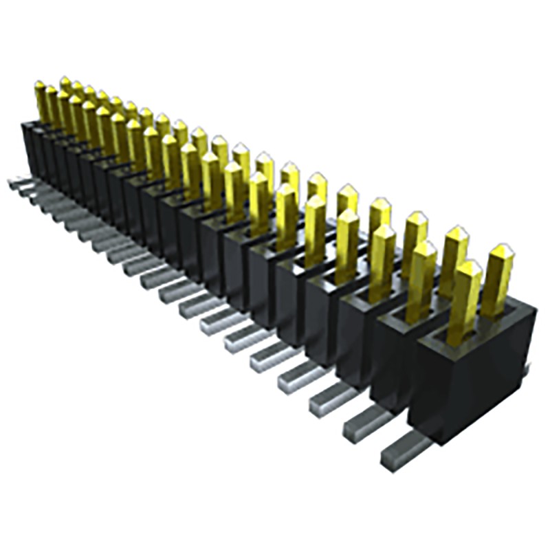 5 pcs - Samtec FTSH Series Straight Surface Mount Pin Header, 8 Contact(s), 1.27mm Pitch, 2 Row(s), Unshrouded