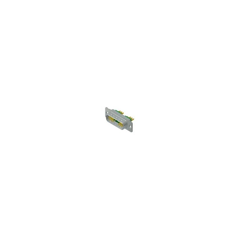 1 pcs : 3H19W1PAM99A10X - D-Sub Mixed Contact Connectors 19W1 M HD SOLDER CUP CONTACTS THROUGH HOLE MOUNTING