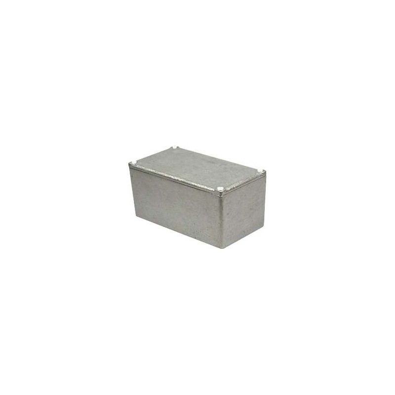 1 pcs - RS PRO Grey Die Cast Aluminium Enclosure, Grey Lid, 110 x 60 x 54mm