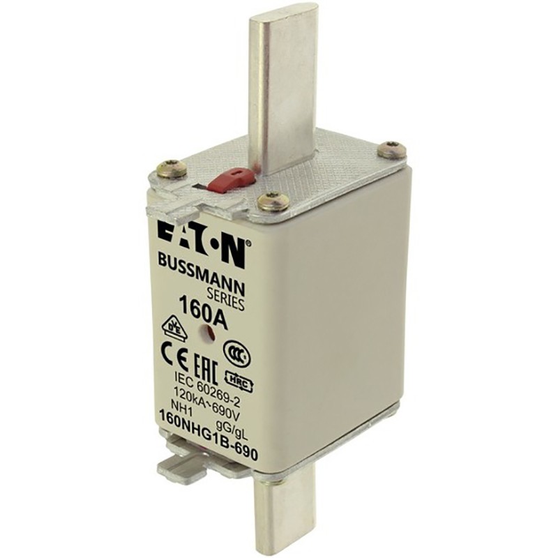 1 pcs - Eaton 160A NH Fuse, NH1, 500V ac